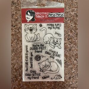 Cat-Themed Clear Stamps